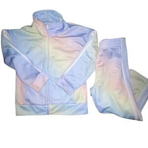 Adidas Baby Girl 24 Months Set Iridescent Print Lightweight Travel Fall Playwear